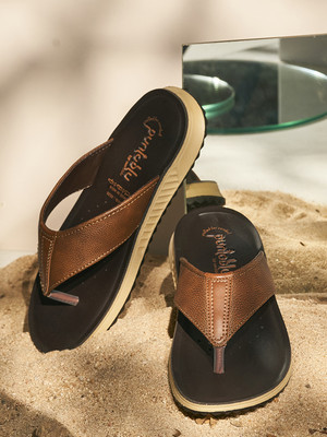 PUNTOBLU Men Flats(Tan , 9)