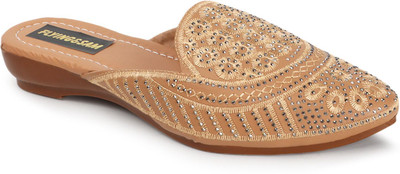 FLYING&SAM Women Flats(Beige , 8)