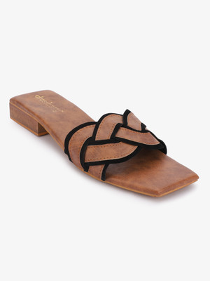 Dressberry Women Flats(Tan , 4)