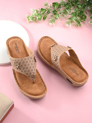 Dressberry Women Flats(Beige , 6)