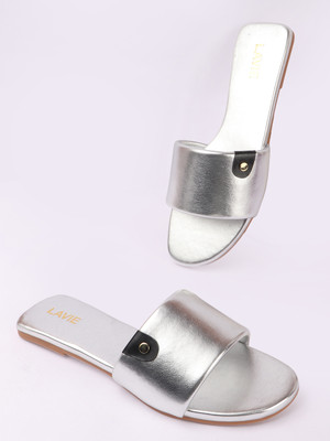 LAVIE Women Flats(Silver , 7)