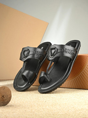 ANOUK Perfect Soft Lightweight Toe Loop Men Sandals(Black , 10)