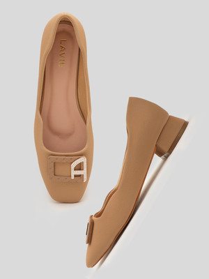 LAVIE Women Heels(Beige , 4)