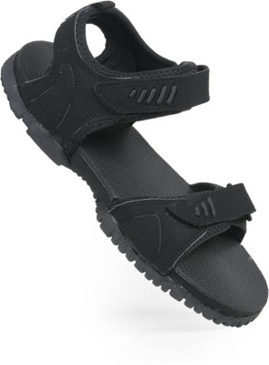Paragon Men Black Sports Sandals