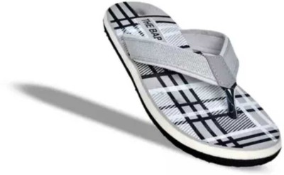 THE BABA Men Sandals(White, Black , 8)