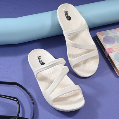 Footup Newly Launch | Classic Ultra Soft | Cushion | Comfortable|Premium|Stylish|Trendy Women Sandals(Off White , 6)