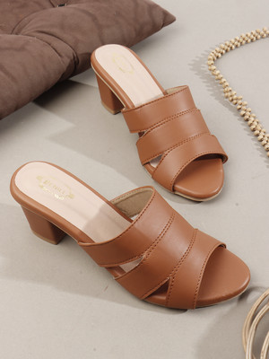 Denill Women Heels(Tan , 6)