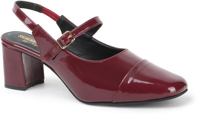 Hitway Women Heels(Maroon , 8)