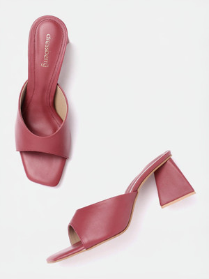 Dressberry Women Heels(Maroon , 7)