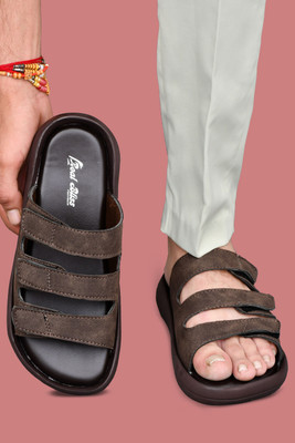 Real Bliss Men Sandals(Brown , 10)