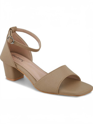 Dressberry Women Heels(Beige , 6)