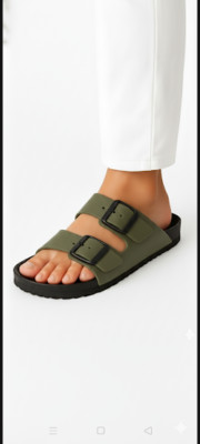Hollydaytraders Men Sandals(Green , 8)