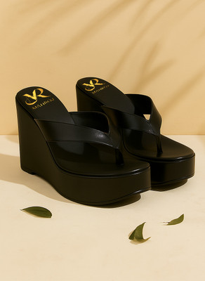 Mahroj Women Heels(Black , 7)