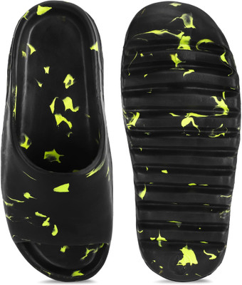 ATHLOES Men Sandals(Black , 9)