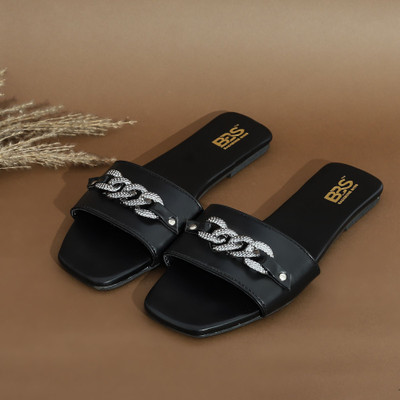 BBS BACKBONE Women Flats(Black , 7)