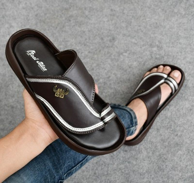 Real Bliss Men Sandals(Brown , 10)