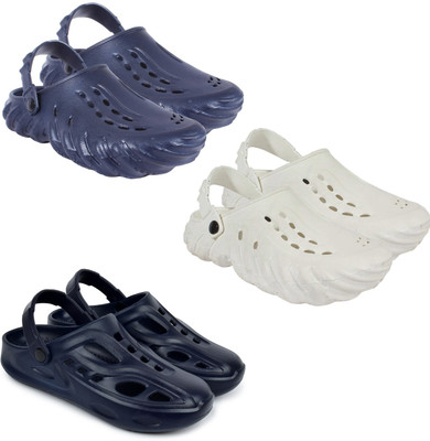 Golf Men Clogs(Navy, White, Blue , 8)