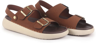 FAUSTO Men Sandals(Tan , 8)