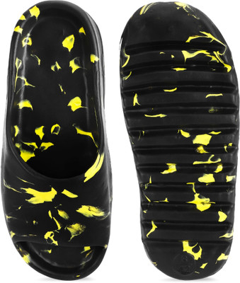 ATHLOES Men Sandals(Black , 9)