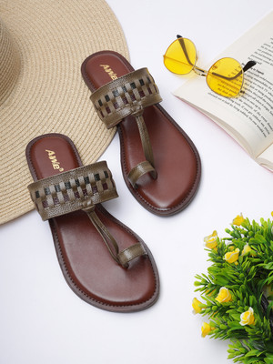 AIWIE Women Flats(Beige , 8)