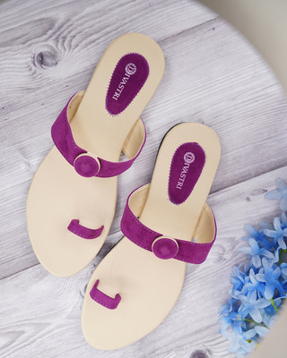 Divastri Women Flats(Purple , 8)