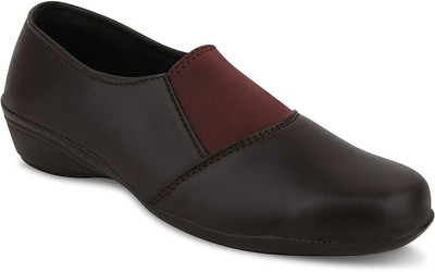 KOMOPT Women Wedges(Brown , 8)