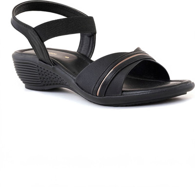 Khadim's Lightweight Comfort Extra Soft Trendy Premium Stylish Women Heels(Black , 6)