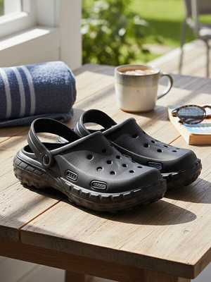 ZIERA Men Clogs(Black , 11)