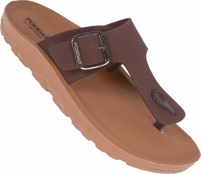 PODDAR Men Sandals(Brown , 7)