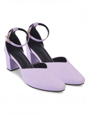 Dressberry Women Heels(Purple , 3)