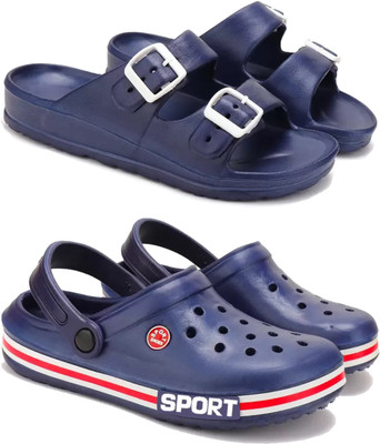 DRACKFOOT Men Slides(Blue , 10)