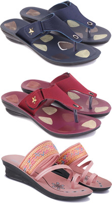 DRACKFOOT Women Casual(Pink, Red, Blue , 7)