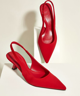 Street Style Store Women Heels(Red , 4)