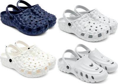 Golf Men Clogs(Blue, Grey, White, Grey , 9)
