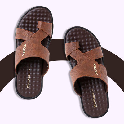 Khadim's Men Sandals(Brown , 7)