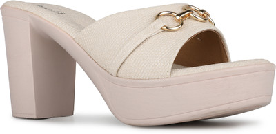 Inc.5 Women Heels(Beige , 5)