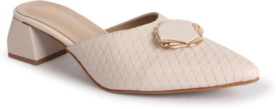 LAVIE Women Heels(Off White , 5)