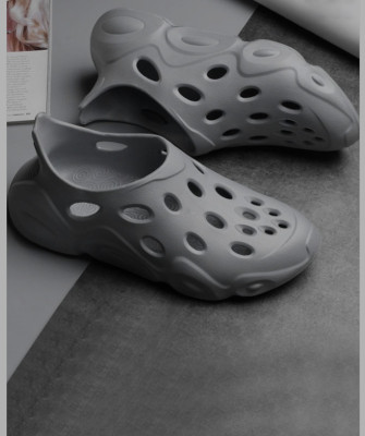 Footsace Men Clogs(Grey , 6)