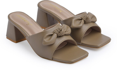Dressberry Women Heels(Beige , 7)