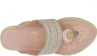 WELLMAX Women Flats(Green , 7)