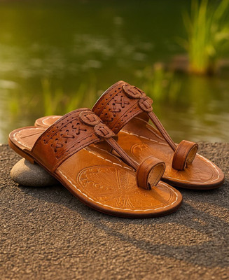 Kolhapuri Men Sandals(Brown , 6)