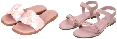 Kuhu Creations Women Flats(Pink, Pink , 5)