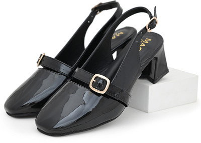 Magic Footwear Women Heels(Black , 3)