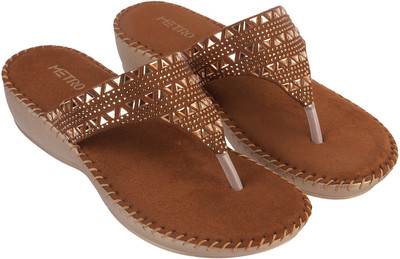 METRO Women Flats(Gold , 4)