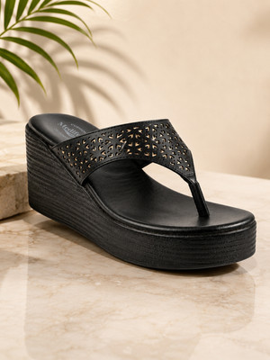 MEDIFEET Women Wedges(Black , 5)