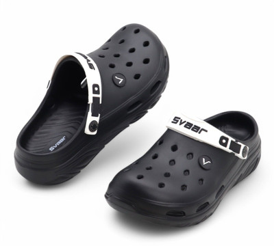 Svaar Men Clogs(Black , 9)