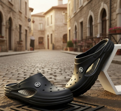 SATERRA Men Sandals(Black , 10)