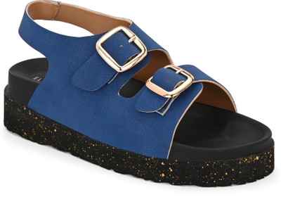 El Paso Women Heels(Blue , 5)