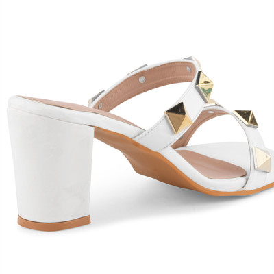 Dressberry Women Heels(White, Gold , 4)