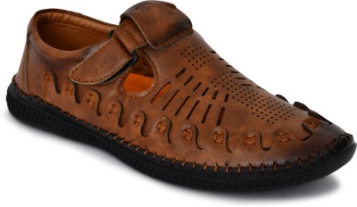 AKIKO Men Sandals(Tan , 10)